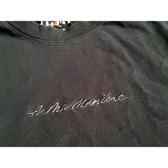 EUC Jordan x A Ma Maniere AJ2 Long Sleeve BLACK Tee AMM DJ9758-010, SMALL - Picture 3 of 8